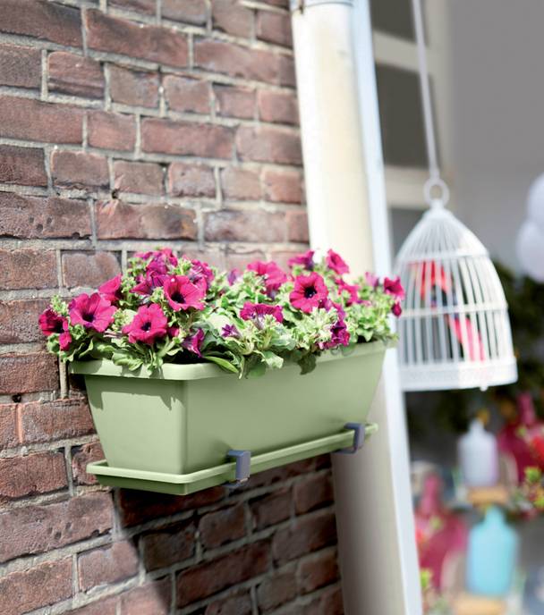 barcelona trough saucer 70cm pistache green